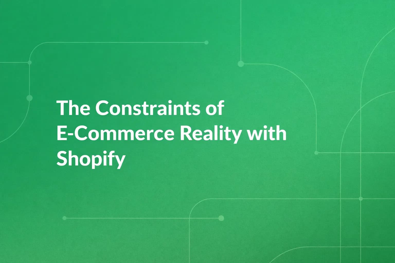 When not to choose Shopify for e-commerce